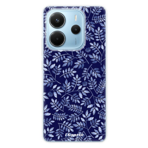 Silikonový obal iSaprio - Xiaomi Redmi Note 14 4G - Blue Leaves 05