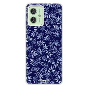 Silikonový obal iSaprio - Motorola Moto G54 5G - Blue Leaves 05
