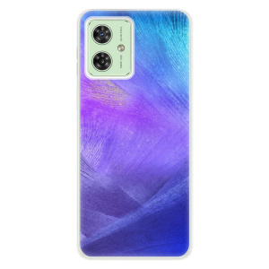 Silikonový obal iSaprio - Motorola Moto G54 5G - Purple Feathers