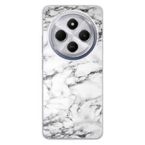 Silikonový obal iSaprio - Xiaomi Redmi 14C / Poco C75 - White Marble 01