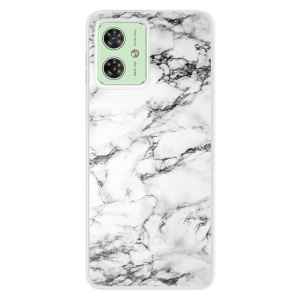 Silikonový obal iSaprio - Motorola Moto G54 5G - White Marble 01