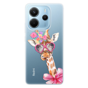 Silikonový obal iSaprio - Xiaomi Redmi Note 14 4G - Lady Giraffe