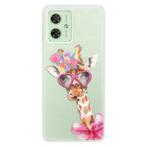 Silikonový obal iSaprio - Motorola Moto G54 5G - Lady Giraffe