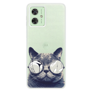 Silikonový obal iSaprio - Motorola Moto G54 5G - Crazy Cat 01