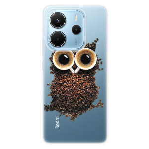 Silikonový obal iSaprio - Xiaomi Redmi Note 14 4G - Owl And Coffee