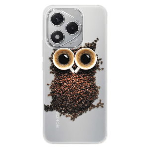 Silikonový obal iSaprio - Honor 400 Lite - Owl And Coffee