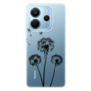 Silikonový obal iSaprio - Xiaomi Redmi Note 14 4G - Three Dandelions - black