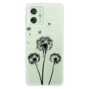 Silikonový obal iSaprio - Motorola Moto G54 5G - Three Dandelions - black