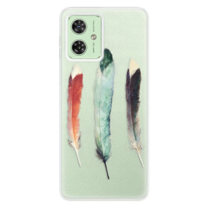 Silikonový obal iSaprio - Motorola Moto G54 5G - Three Feathers