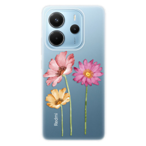 Silikonový obal iSaprio - Xiaomi Redmi Note 14 4G - Three Flowers