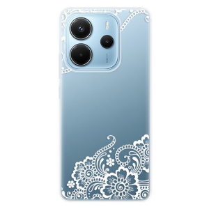 Silikonový obal iSaprio - Xiaomi Redmi Note 14 4G - White Lace 02