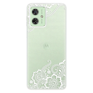 Silikonový obal iSaprio - Motorola Moto G54 5G - White Lace 02