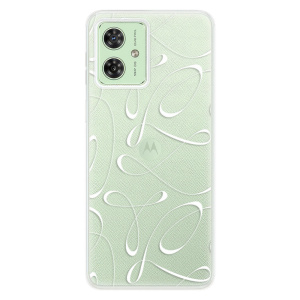 Silikonový obal iSaprio - Motorola Moto G54 5G - Fancy - white