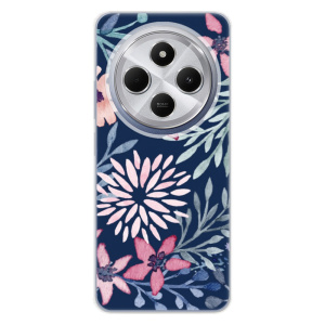 Silikonový obal iSaprio - Xiaomi Redmi 14C / Poco C75 - Leaves on Blue