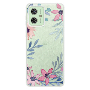 Silikonový obal iSaprio - Motorola Moto G54 5G - Leaves and Flowers