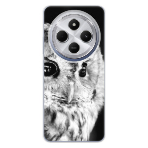 Silikonový obal iSaprio - Xiaomi Redmi 14C / Poco C75 - BW Owl