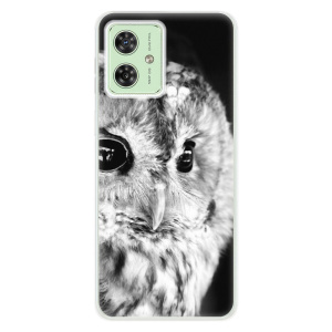 Silikonový obal iSaprio - Motorola Moto G54 5G - BW Owl