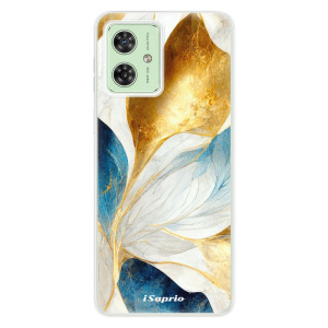 Silikonový obal iSaprio - Motorola Moto G54 5G - Blue Leaves