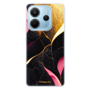 Silikonový obal iSaprio - Xiaomi Redmi Note 14 4G - Gold Pink Marble