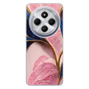Silikonový obal iSaprio - Xiaomi Redmi 14C / Poco C75 - Pink Blue Leaves