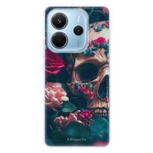 Silikonový obal iSaprio - Xiaomi Redmi Note 14 4G - Skull in Roses
