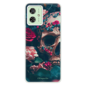 Silikonový obal iSaprio - Motorola Moto G54 5G - Skull in Roses
