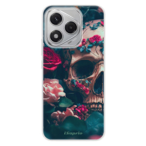 Silikonový obal iSaprio - Honor 400 Lite - Skull in Roses