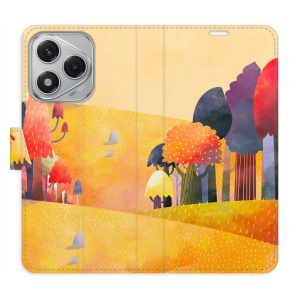 Flip pouzdro iSaprio na mobil Honor 400 Lite - Autumn Forest s kapsičkami na karty