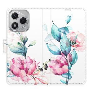 Flip pouzdro iSaprio na mobil Honor 400 Lite - Beautiful Flower s kapsičkami na karty