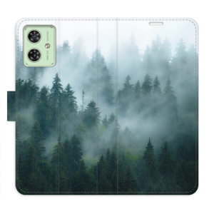 Flip pouzdro iSaprio na mobil Motorola Moto G54 5G - Dark Forest s kapsičkami na karty