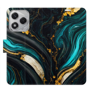 Flip pouzdro iSaprio na mobil Honor 400 Lite - Dark Paint s kapsičkami na karty