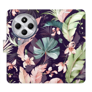 Flip pouzdro iSaprio na mobil Xiaomi Redmi 14C / Poco C75 - Flower Pattern 08 s kapsičkami na karty