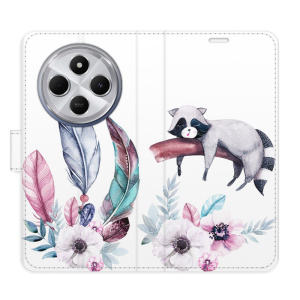 Flip pouzdro iSaprio na mobil Xiaomi Redmi 14C / Poco C75 - Lazy day 02 s kapsičkami na karty