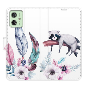 Flip pouzdro iSaprio na mobil Motorola Moto G54 5G - Lazy day 02 s kapsičkami na karty