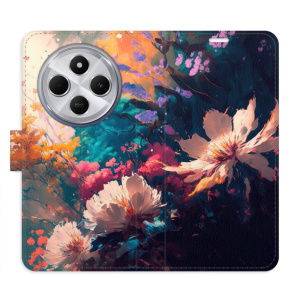 Flip pouzdro iSaprio na mobil Xiaomi Redmi 14C / Poco C75 - Spring Flowers s kapsičkami na karty