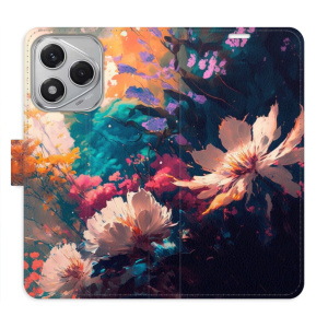 Flip pouzdro iSaprio na mobil Honor 400 Lite - Spring Flowers s kapsičkami na karty