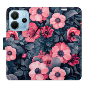Flip pouzdro iSaprio na mobil Xiaomi Redmi Note 14 4G - Blossom Harmony s kapsičkami na karty