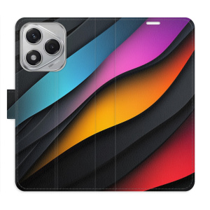 Flip pouzdro iSaprio na mobil Honor 400 Lite - Color Waves s kapsičkami na karty