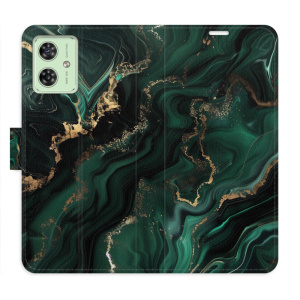 Flip pouzdro iSaprio na mobil Motorola Moto G54 5G - Emerald 02 s kapsičkami na karty