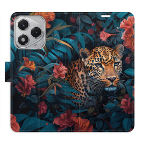 Flip pouzdro iSaprio na mobil Honor 400 Lite - Flower Jaguar 02 s kapsičkami na karty