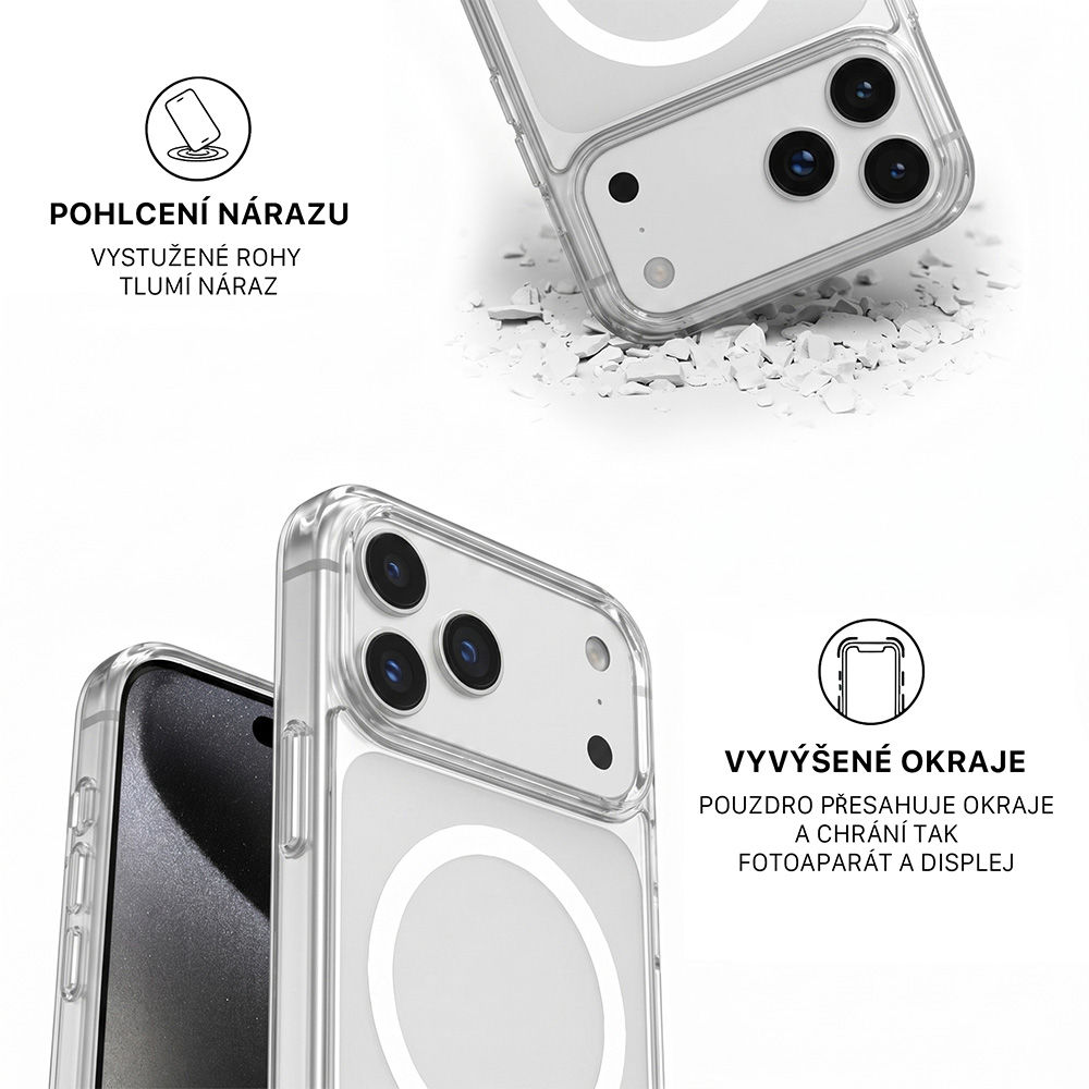 Čiré pouzdro iSaprio Pure s MagSafe - Apple iPhone 12 / 12 Pro - Rak II