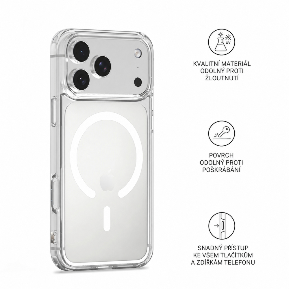 Čiré pouzdro iSaprio Pure s MagSafe - Apple iPhone 12 / 12 Pro - Rak II