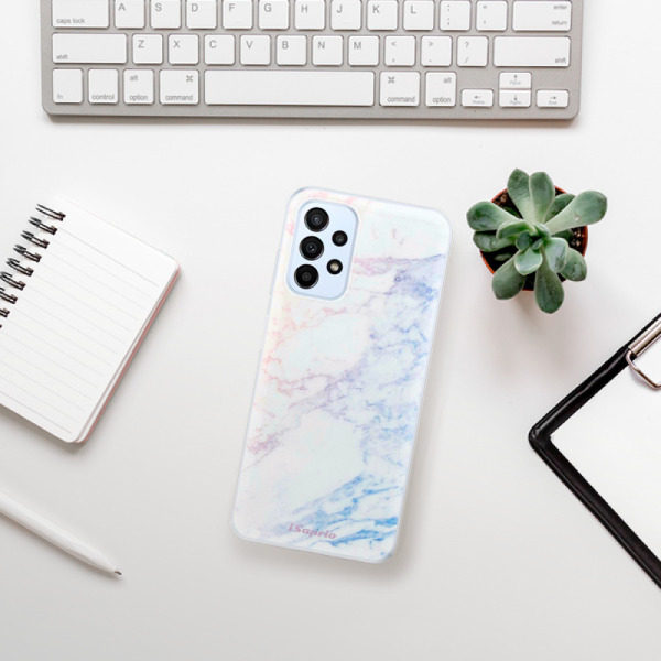 Silikonové pouzdro iSaprio - Samsung Galaxy A23 / A23 5G - Raibow Marble 10