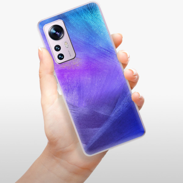Silikonové pouzdro iSaprio - Xiaomi 12 / 12X - Purple Feathers
