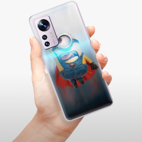 Silikonové pouzdro iSaprio - Xiaomi 12 / 12X - Mimons Superman 02