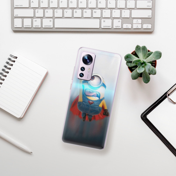 Silikonové pouzdro iSaprio - Xiaomi 12 / 12X - Mimons Superman 02