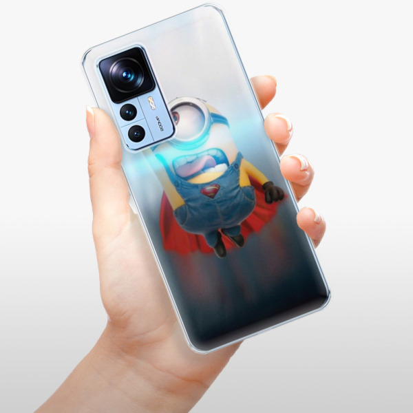 Silikonové pouzdro iSaprio - Xiaomi 12T / 12T Pro - Mimons Superman 02