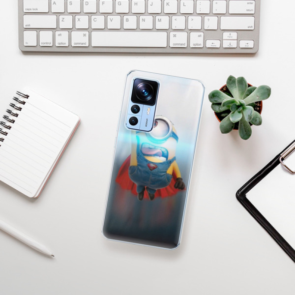 Silikonové pouzdro iSaprio - Xiaomi 12T / 12T Pro - Mimons Superman 02