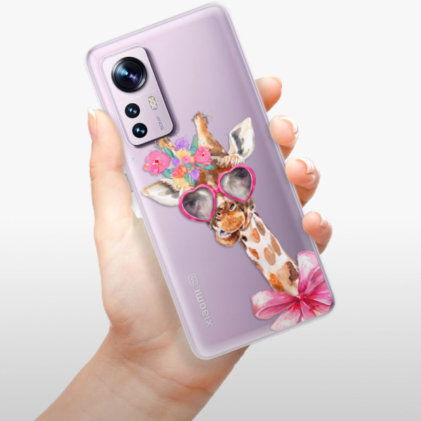 Silikonové pouzdro iSaprio - Xiaomi 12 / 12X - Lady Giraffe