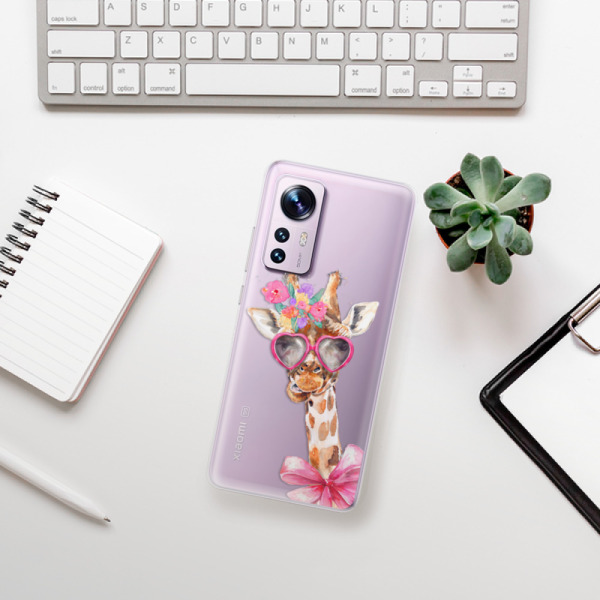 Silikonové pouzdro iSaprio - Xiaomi 12 / 12X - Lady Giraffe
